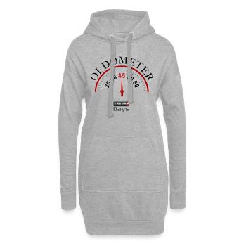 OLDOMETER 45e anniversaire - Sweat-shirt à capuche long Femme - gris chiné - Devant