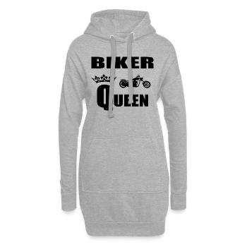 Motorrad - Hoodie-Kleid - Grau meliert - Vorne