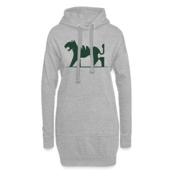 Pitbull Logo - Sweat-shirt à capuche long Femme - gris chiné - Devant