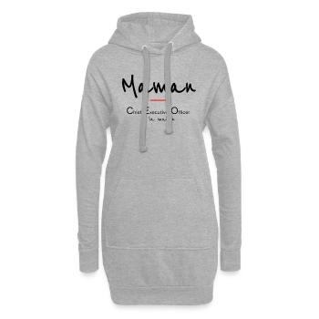 Mama - Hoodie-Kleid - Grau meliert - Vorne