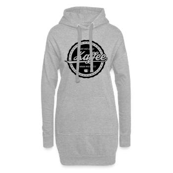Kaffee - Hoodie-Kleid - Grau meliert - Vorne