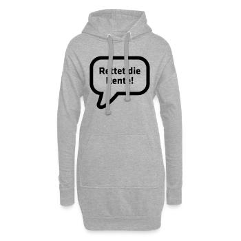 Enregistrer la pension! - Sweat-shirt à capuche long Femme - gris chiné - Devant