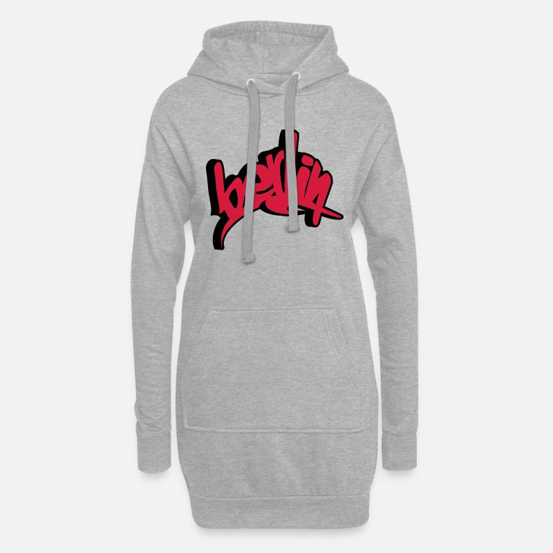 berlin - Hoodie-Kleid - Grau meliert