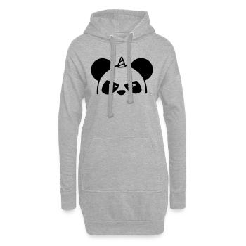 Unicorn Panda - Hoodie-Kleid - Grau meliert - Vorne