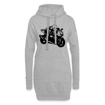 1000R - Hoodie-Kleid - Grau meliert - Vorne