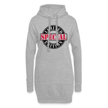 limited edition special 2ke - Sweat-shirt à capuche long Femme - gris chiné - Devant