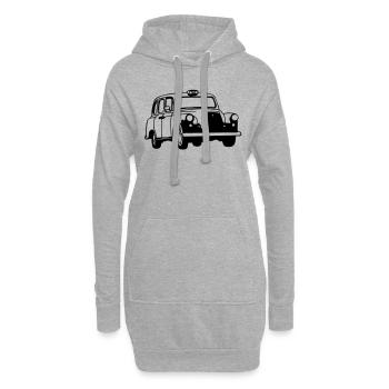 taxi - Hoodie-Kleid - Grau meliert - Vorne