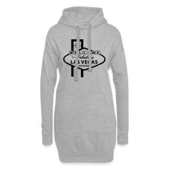 Las Vegas - Sweat-shirt à capuche long Femme - gris chiné - Devant