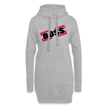 Capo - Sweat-shirt à capuche long Femme - gris chiné - Devant
