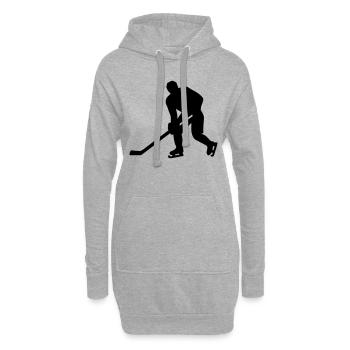 Eishockey - Hoodie-Kleid - Grau meliert - Vorne