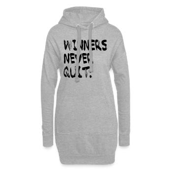 Winners - Hoodie-Kleid - Grau meliert - Vorne