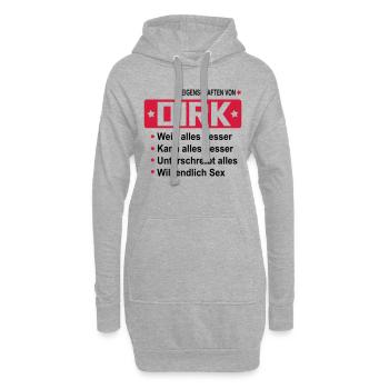dirk - Hoodie-Kleid - Grau meliert - Vorne