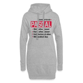 pascal - Hoodie-Kleid - Grau meliert - Vorne