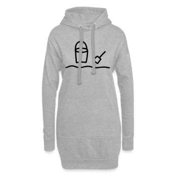 Eimer & Schüppe - Hoodie-Kleid - Grau meliert - Vorne