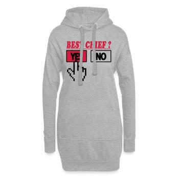 Best chief ? yes 222 - Hoodie-Kleid - Grau meliert - Vorne