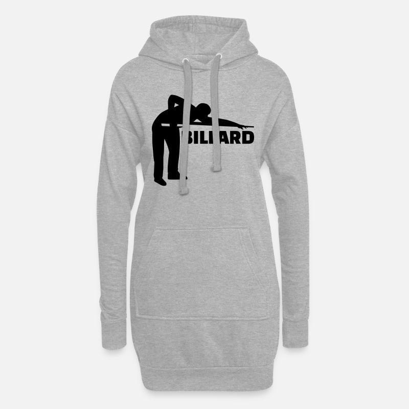 Billard - Hoodie-Kleid - Grau meliert