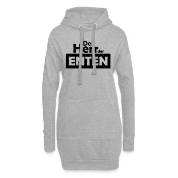 der herr der enten - Hoodie-Kleid - Grau meliert - Vorne