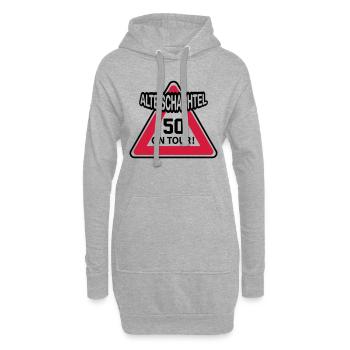 Geburstag Frau Alte Schachtel 50 Birthday - Hoodie-Kleid - Grau meliert - Vorne