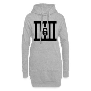 Gefängnis - Hoodie-Kleid - Grau meliert - Vorne