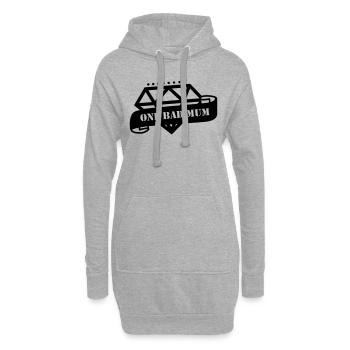 mum - Hoodie Dress - heather grey - Front