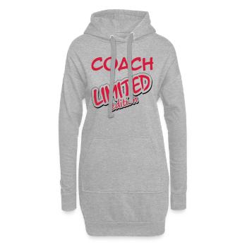 Foot / Coach / Entraineur / Basket / Tennis / Pap - Sweat-shirt à capuche long Femme - gris chiné - Devant