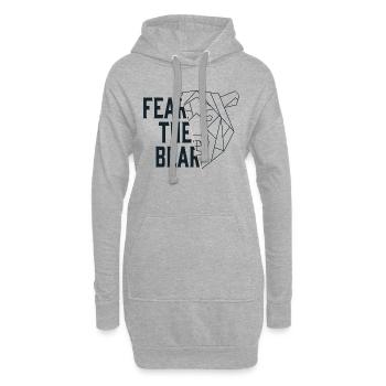 Fear The Bear Bär Baisse Aktien Börse Trading - Hoodie-Kleid - Grau meliert - Vorne