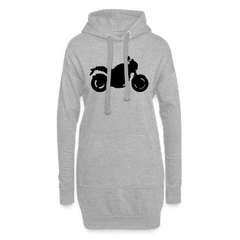  Monster - Hoodie-Kleid - Grau meliert - Vorne