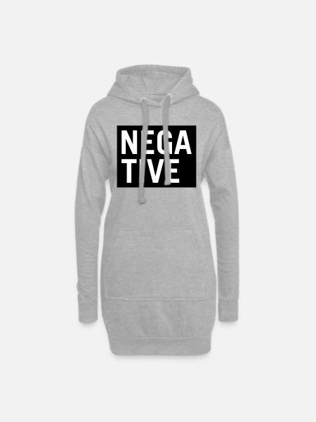 Negative - Hoodie Dress - heather grey