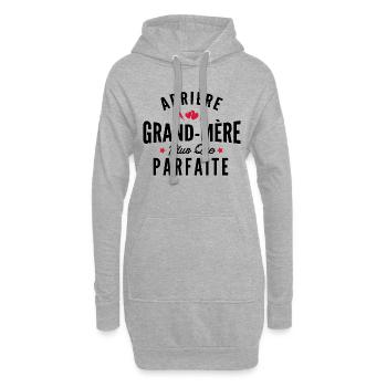 arrière grand-mère parfaite / humour mamie - Sweat-shirt à capuche long Femme - gris chiné - Devant