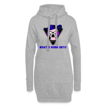 Que se passe-t-il - NOUVEAU HIT - Design le plus cool. PARTI - Sweat-shirt à capuche long Femme - gris chiné - Devant