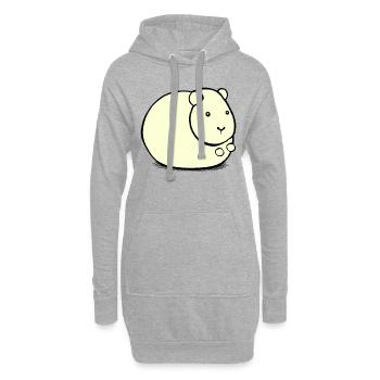 Hamster mignon animal rongeur animaux drôle animal 4 - Sweat-shirt à capuche long Femme - gris chiné - Devant