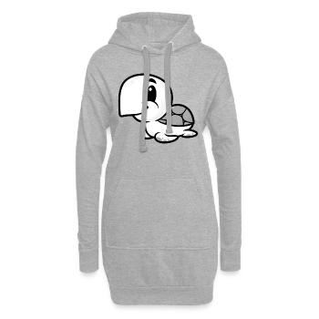 Marine Conservation - Sweat-shirt à capuche long Femme - gris chiné - Devant