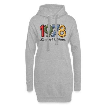 Jahrgang 1978 Limitierte Auflage - Hoodie-Kleid - Grau meliert - Vorne