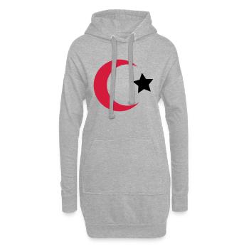 türkei - Hoodie-Kleid - Grau meliert - Vorne