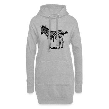 fraîchement peint - Sweat-shirt à capuche long Femme - gris chiné - Devant