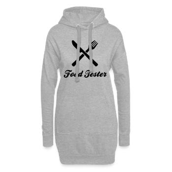 essen - Hoodie-Kleid - Grau meliert - Vorne