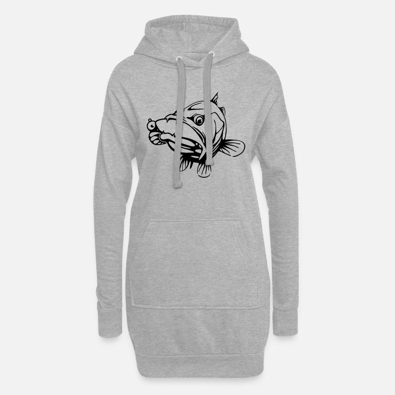 Zander - Hoodie-Kleid - Grau meliert