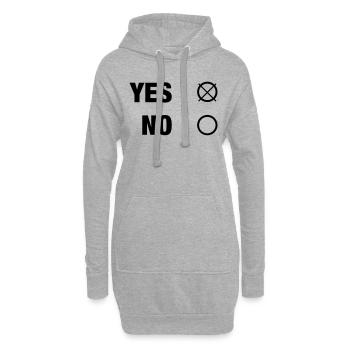 YES NO - Hoodie-Kleid - Grau meliert - Vorne