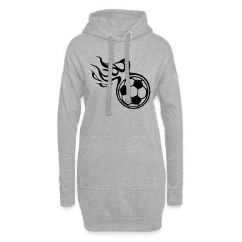 Soccer - Hoodie-Kleid - Grau meliert - Vorne