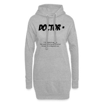 doctor - Hoodie-Kleid - Grau meliert - Vorne