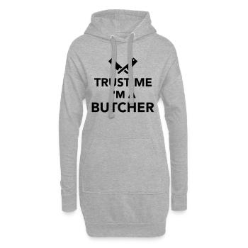 Fleischer - Hoodie-Kleid - Grau meliert - Vorne