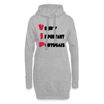 Very important _portugais - Hoodie-Kleid - Grau meliert - Vorne