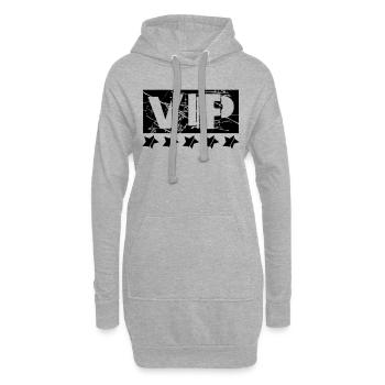 kratzer gold stern cool vip logo design striche li - Hoodie-Kleid - Grau meliert - Vorne