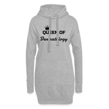 Dermatologie / Dermatologe / Dermatologin / Job - Hoodie-Kleid - Grau meliert - Vorne
