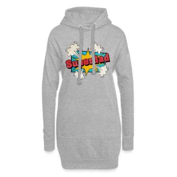 Superdad - Hoodie-Kleid - Grau meliert - Vorne
