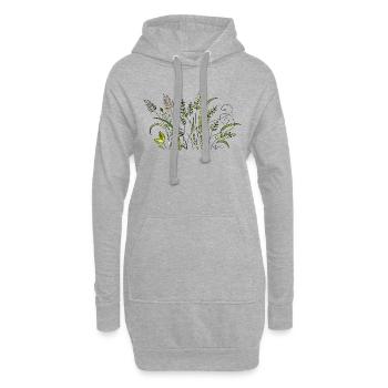 Liste - Hoodie-Kleid - Grau meliert - Vorne
