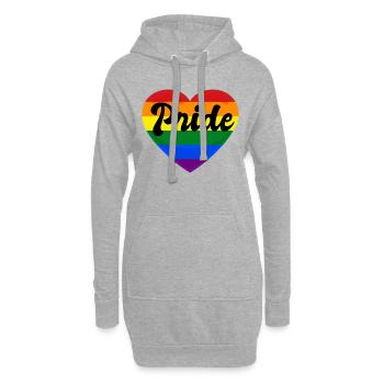 PRIDE - Hoodie-Kleid - Grau meliert - Vorne