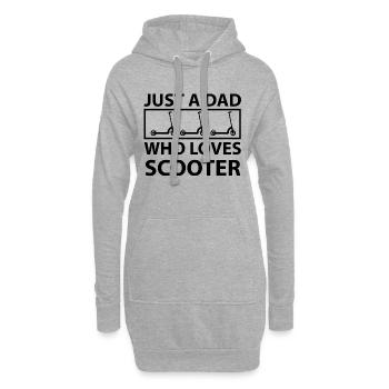 E-Scooter Scooter - Sweat-shirt à capuche long Femme - gris chiné - Devant