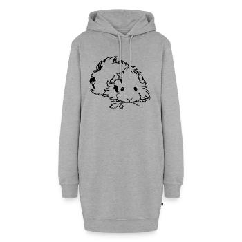 Hund Dog - Hoodie-Kleid - Grau meliert - Vorne
