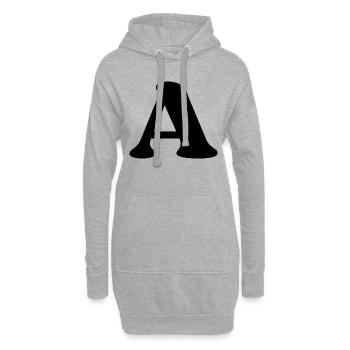 Buchstabe a - Hoodie-Kleid - Grau meliert - Vorne